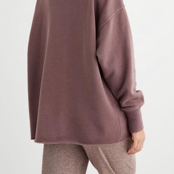 Aerie Relic Rose Fleece Turtleneck Nwt 